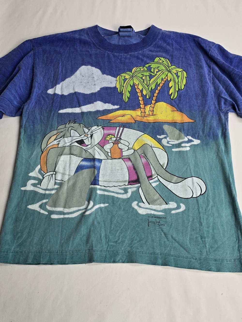 Vintage Bugs Bunny Jerry Leigh T-Shirt 1993 Looney Tunes Tie Dye Size Small Tee
